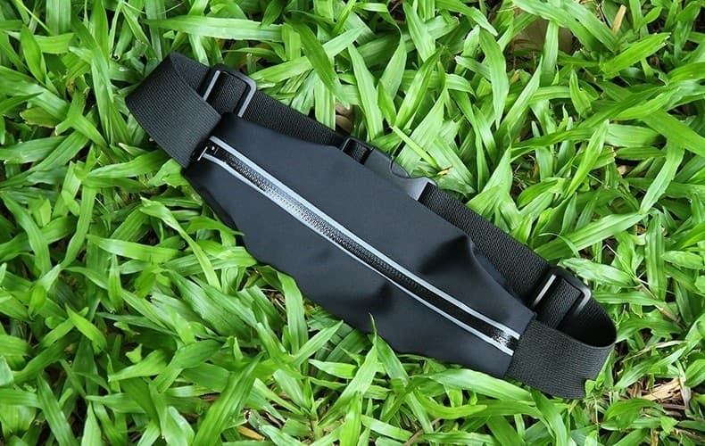 CINTURA CON TASCHE ZIP SPORT BELT MARSUPIO PORTA SMARTPHONE CELLULARI 4,7" - 13