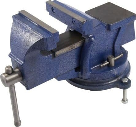 MORSA DA BANCO GIREVOLE 5" 125 mm INCUDINE PROFESSIONALE IN GHISA E ACCIAIO - 4