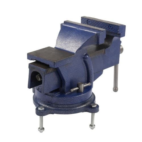 MORSA DA BANCO GIREVOLE 5" 125 mm INCUDINE PROFESSIONALE IN GHISA E ACCIAIO - 6
