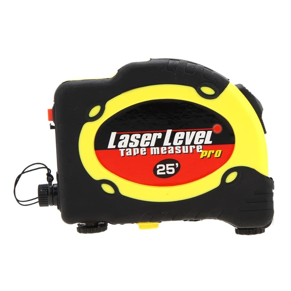 MINI LIVELLA LASER DI PRECISIONE CON METRO INCORPORATO CON 3 BATTERIE - 5