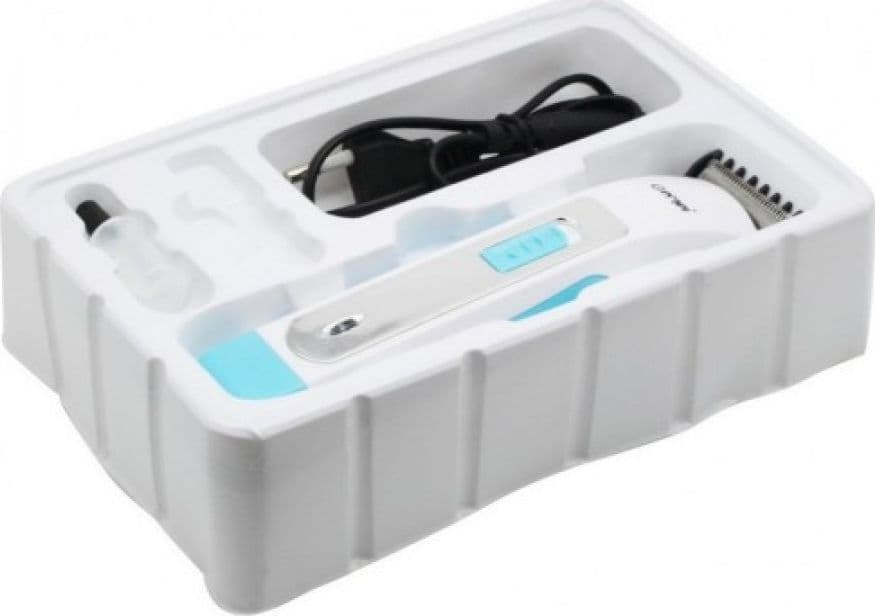 TAGLIA CAPELLI RASOIO BARBA PROFESSIONALE BATTERIA RICARICABILE GEMEI GM-666 - 3