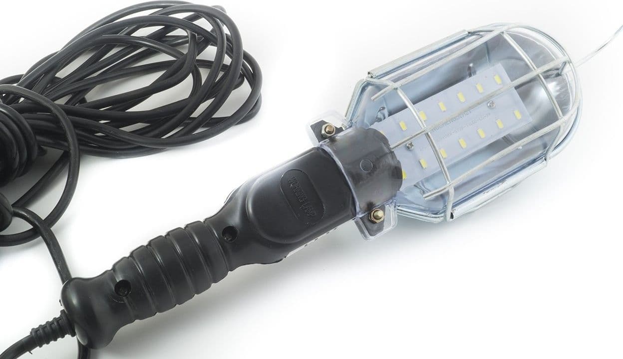 LAMPADA PORTATILE 12 LED DA LAVORO 5 MT CAVO GANCIO LAVOTO MECCANICO ELETTRAUTO - 3