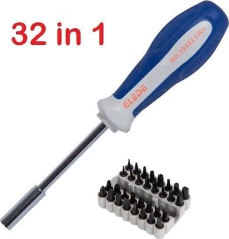 SET 32 IN 1 CACCIAVITE PUNTE INTERCAMBIABILI 32 PZ CELLULARI OROLOGI PC - 2