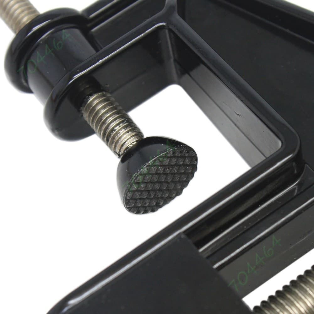MORSA DA BANCO 50 MM FISSO TAVOLO MORSETTO GIREVOLE BASE FISSA - 5