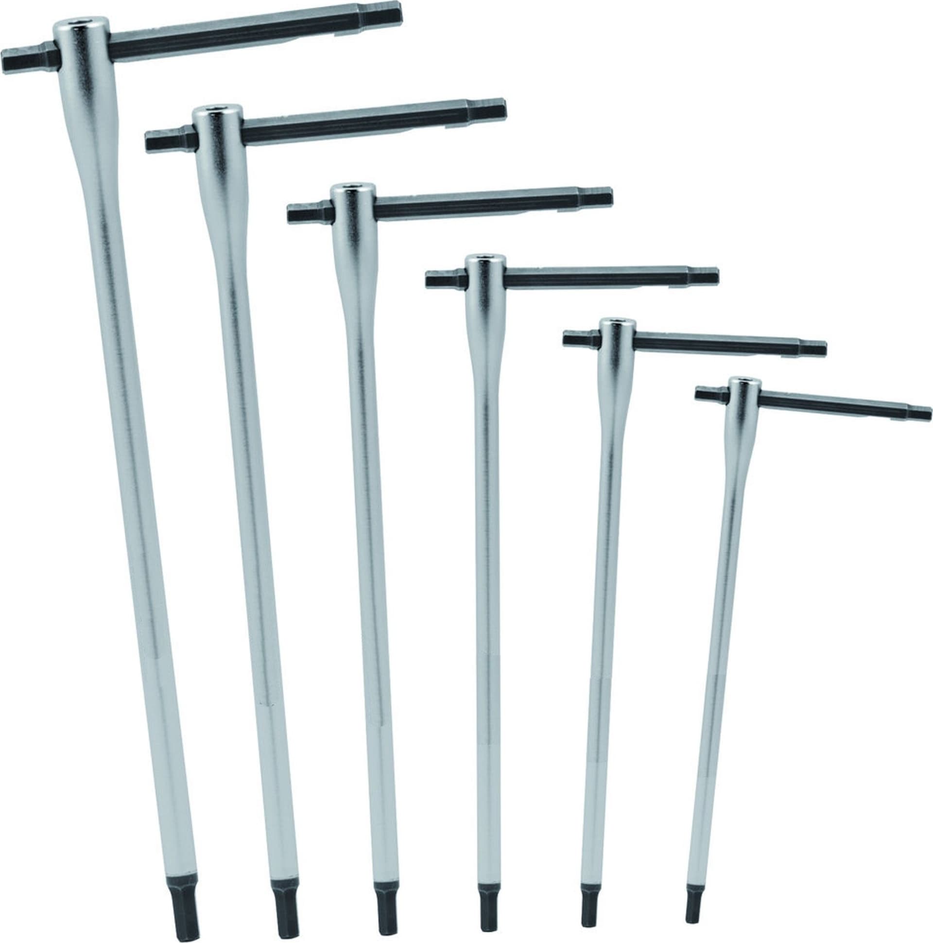 SET CHIAVI A T TORX 9 PZ PEZZI LUNGHE MASCHIO ASTA SCORREVOLE T8 - T40