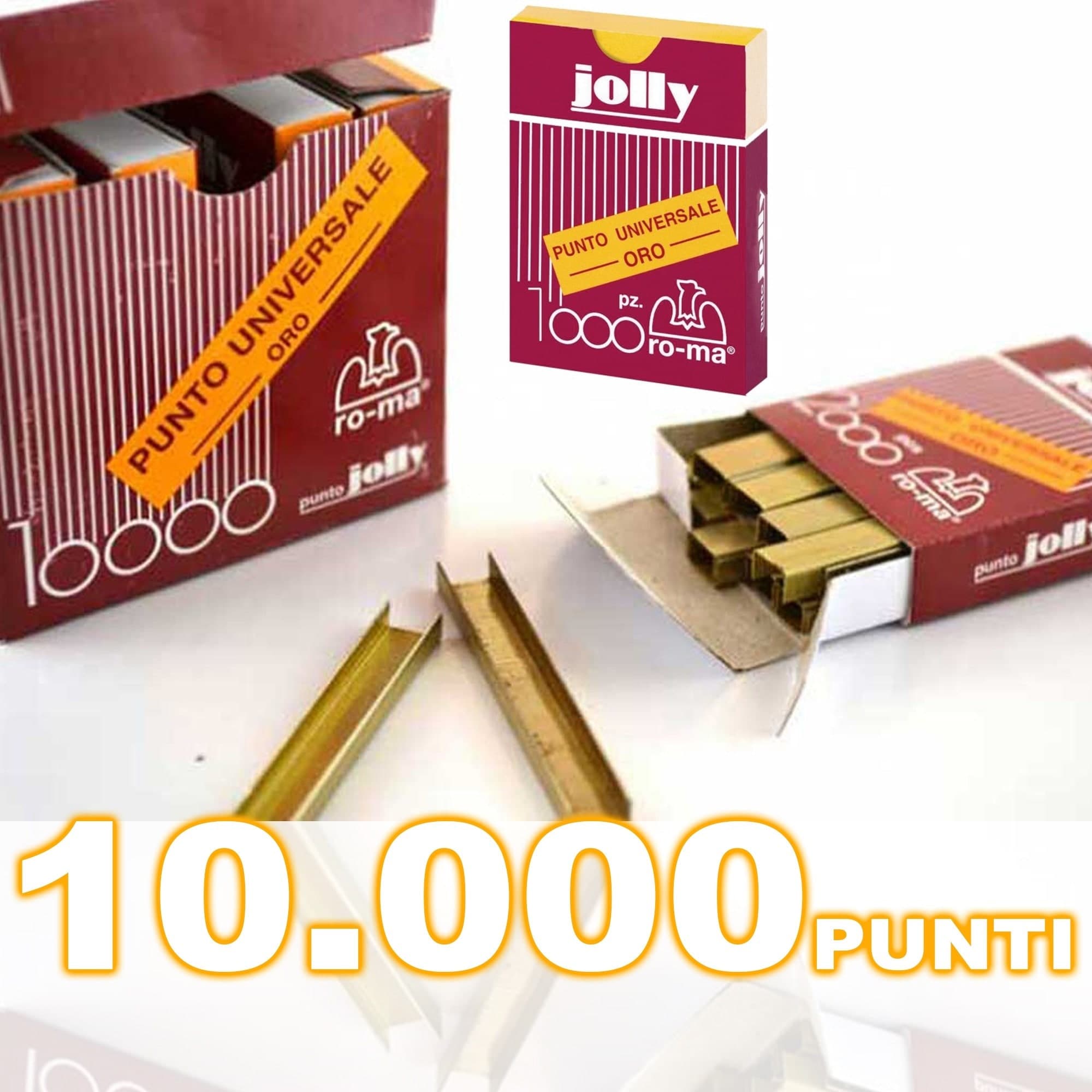 MAESTRI PUNTI SPILLE PUNTE PER SPILLATRICE UFFICIO CASA JOLLY ORO PZ. 10.000
