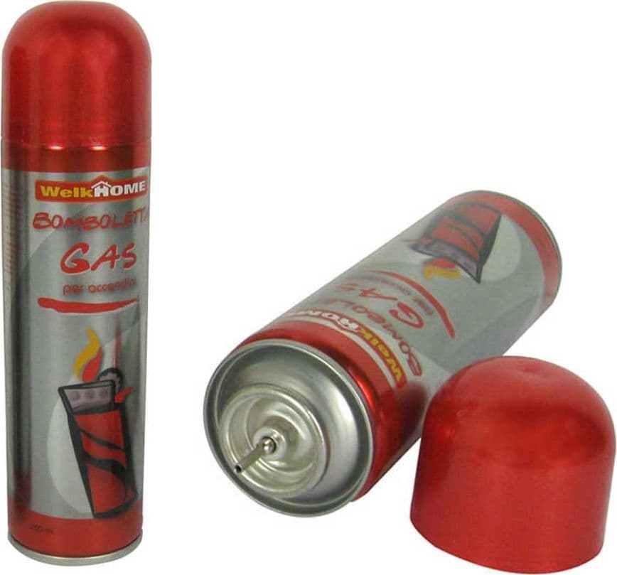 BOMBOLETTA GAS RICARICA UNIVERSALE PER ACCENDINI DA 250ML APPARECCHIATURE A GAS - 2
