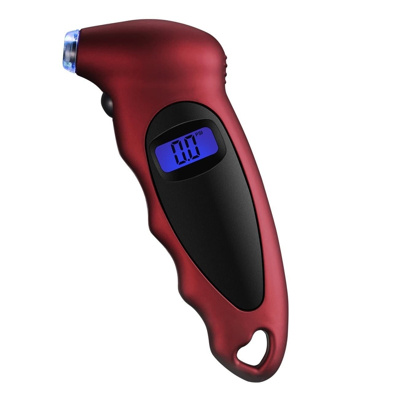 MANOMETRO MISURATORE DIGITALE DI PRESSIONE GOMME PNEUMATICI GOMMA AUTO MOTO BICI - 4