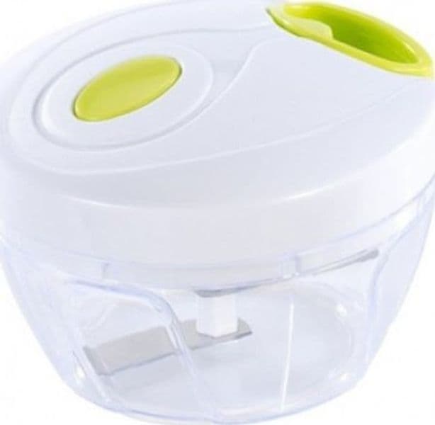TRITATUTTO A CORDA MANUALE CON COPERCHIO TRITAVERDURE CON CORDINA LAME ACCIAIO - 4