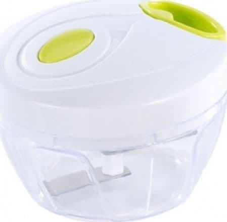 TRITATUTTO A CORDA MANUALE CON COPERCHIO TRITAVERDURE CON CORDINA LAME ACCIAIO - 4