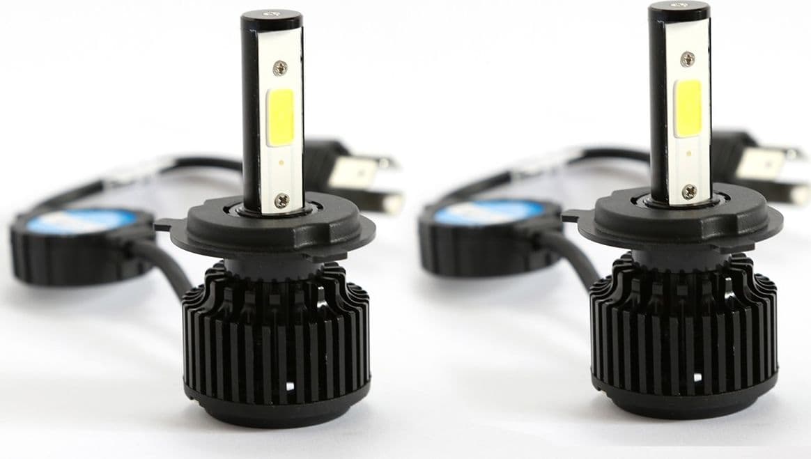 KIT H4 LAMPADE A LED CREE FULL LED 2600 LUMEN 6000K DIGITALE 12V 24V 24W AUTO - 4