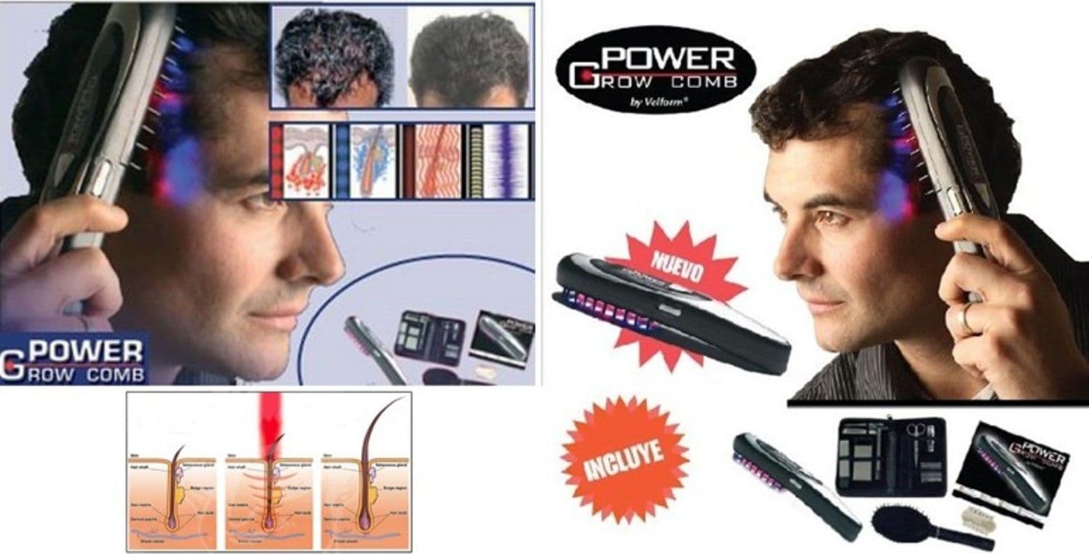 SPAZZOLA PETTINE LASER ANTI CADUTA CAPELLI ELETTRONICA GROW COMB PER UOMO DONNA - 5