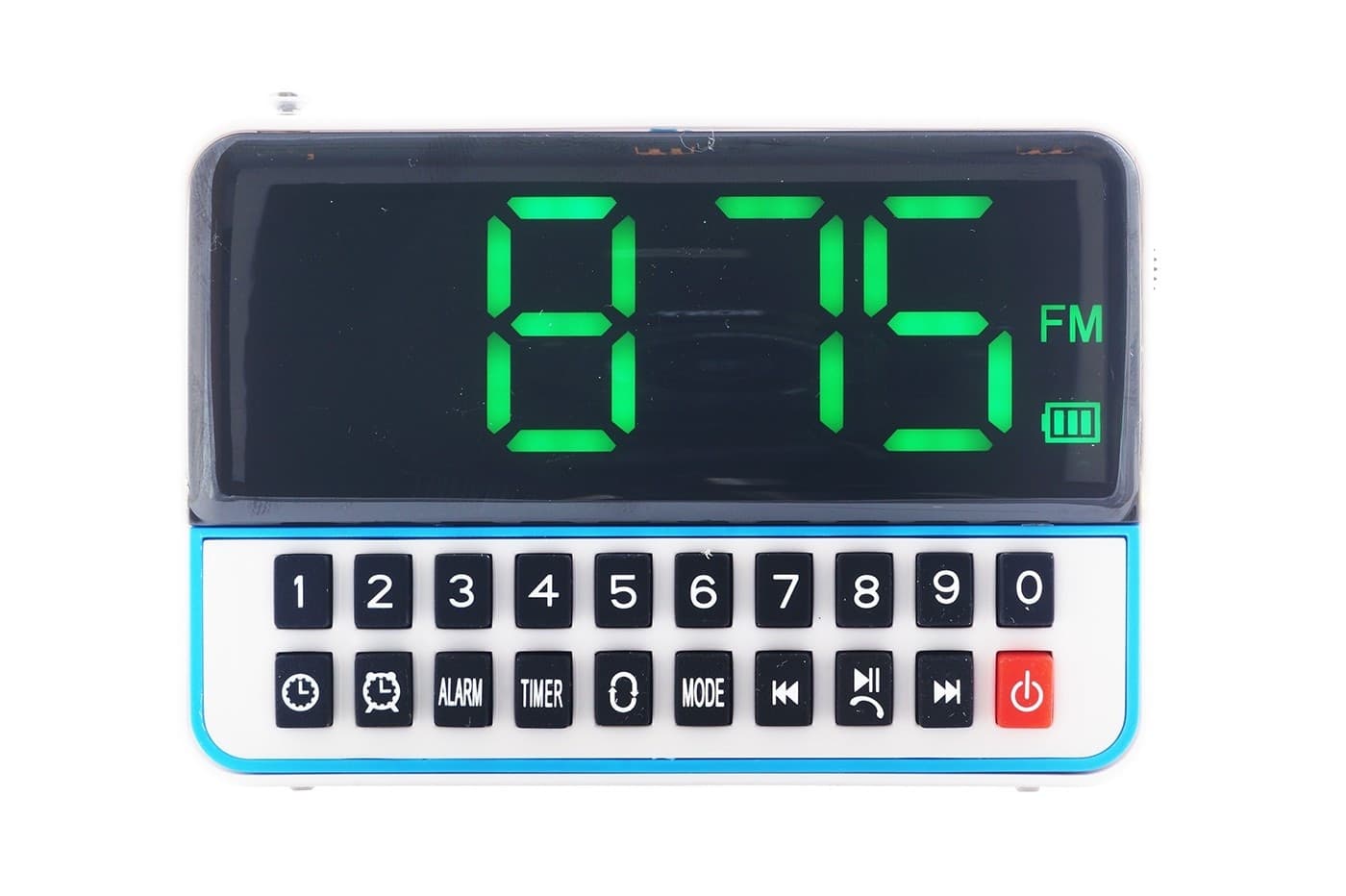 RADIO SVEGLIA CASSA SPEAKER OROLOGIO DIGITALE USB MICRO SD MP3 MULTIMEDIA WS1513 - 6