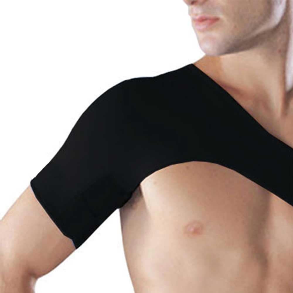 TUTORE ELASTICO PER SPALLA FASCIA SOSTEGNO CORRETTIVA SCHIENA SPORT DORSO - 2