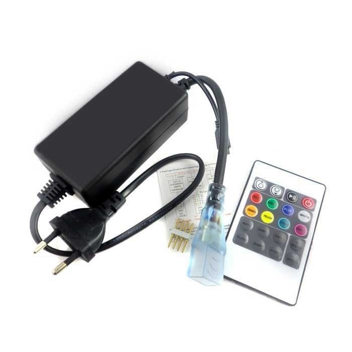 ALIMENTATORE 220V CONTROLLER CON TELECOMANDO PER STRISCIA A LED RGB 5050 COLOR - 2