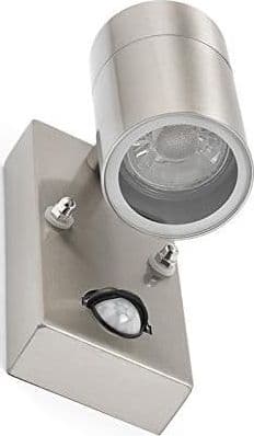 APPLIQUE LAMPADA DA PARETE CORPO IN ALLUMINIO CON SENSORE MOVIMENTO GU10 IP44 - 8