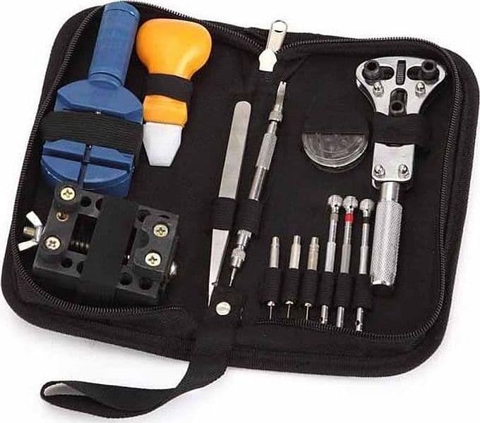 KIT 30 PEZZI RIPARAZIONE RIPARA OROLOGI OROLOGIAIO PROFESSIONALE - 2