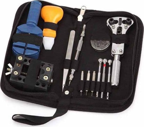 KIT 30 PEZZI RIPARAZIONE RIPARA OROLOGI OROLOGIAIO PROFESSIONALE - 2