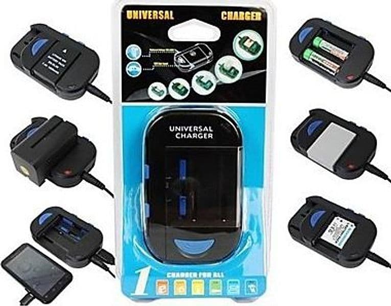 CARICA BATTERIA UNIVERSALE CASA AUTO FOTOCAMERE CELLULARE SMARTPHONE BATTERIE - 6