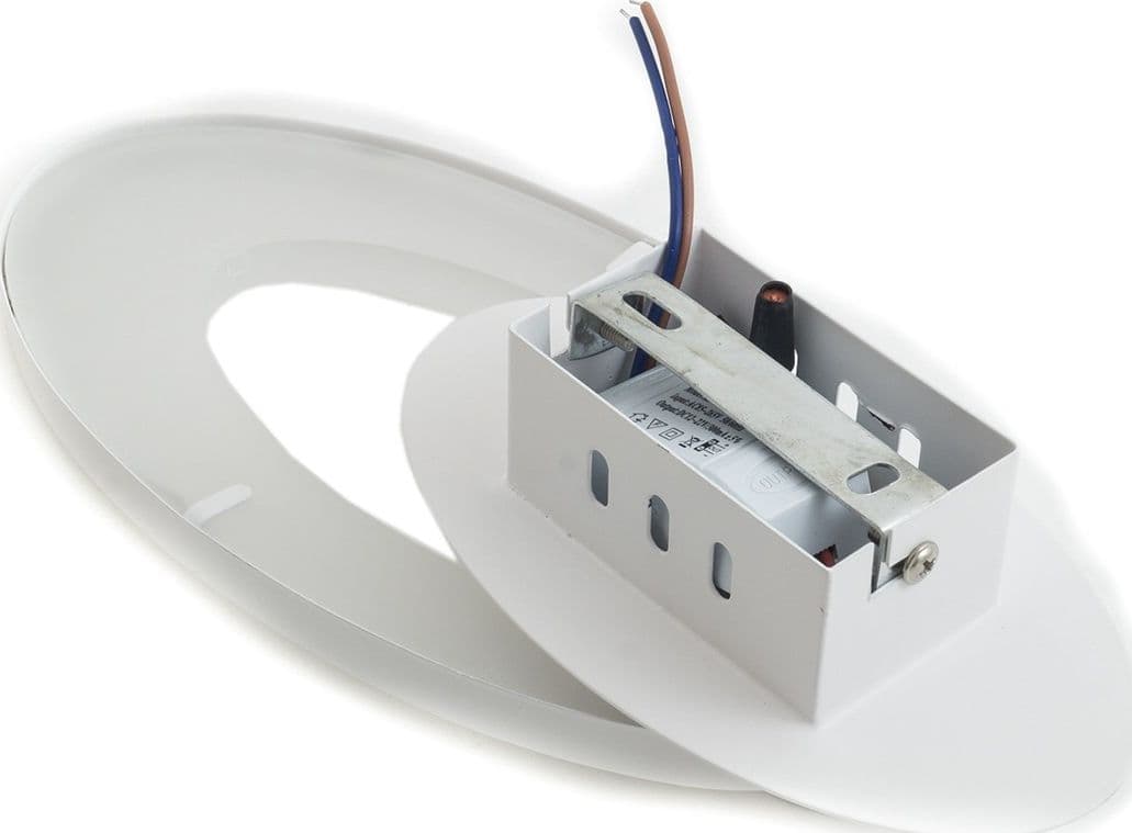 LAMPADA APPLIQUE LED PARETE MURO OVALE 10W DRIVER INCLUSO 220V LUCE FREDDA 6500K - 2