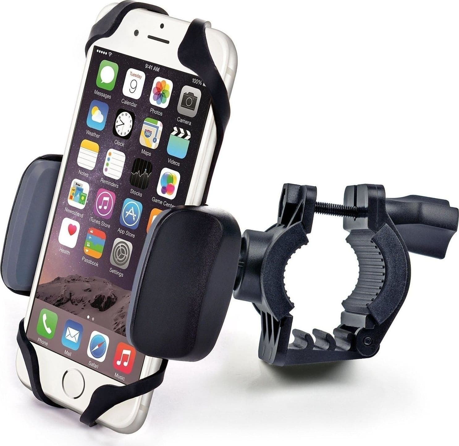 PORTA CELLULARE SUPPORTO PER BICI BICICLETTA MOTO SMARTPHONE CUSTODIA MAX 5,7" - 2