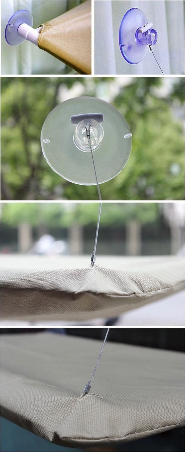 LETTINO LAVABILE PER GATTI A MURO CON VENTOSE 50 X 25 CM X 7,5 KG - 7