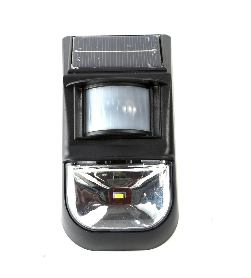 LUCE A LED PANNELLO SOLARE RICARICABILE SENSORE PIR GIARDINO ESTERNO 1W 100LM - 4