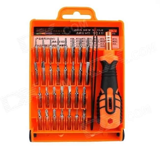 KIT 32 attrezzi giraviti pinzette riparazione smontaggio hardwareJM-8100 - 2