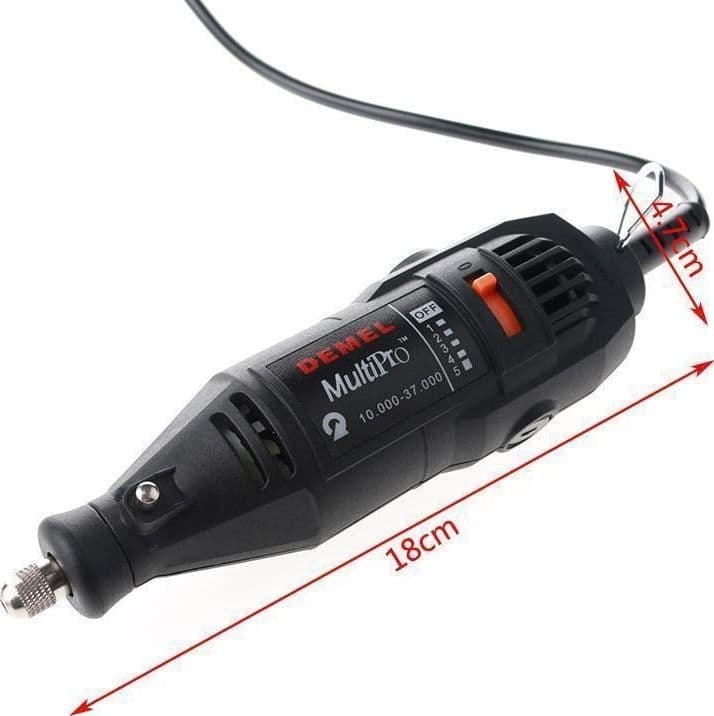 SMERIGLIATRICE ELETTRICA UTENSILE ROTANTE DREMEL TRAPANO 220V VELOCITà VARIABILE - 8
