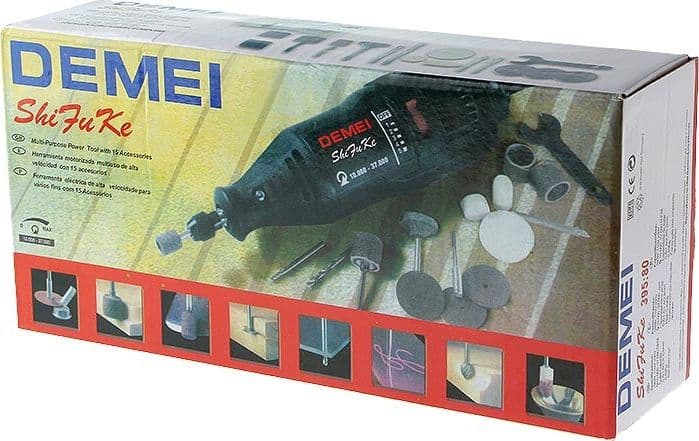 SMERIGLIATRICE ELETTRICA UTENSILE ROTANTE DREMEL TRAPANO 220V VELOCITà VARIABILE - 9