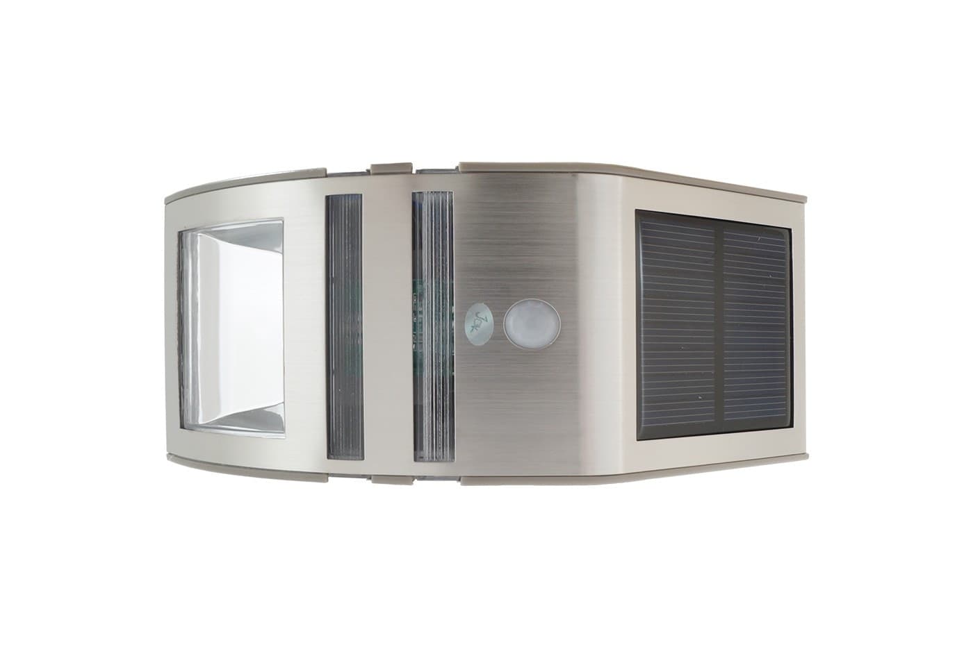 SEGNAPASSI LAMPADA LUCE LED CON PANNELLO SOLARE RICARICABIL SENSORE CREPUSCOLARE - 11