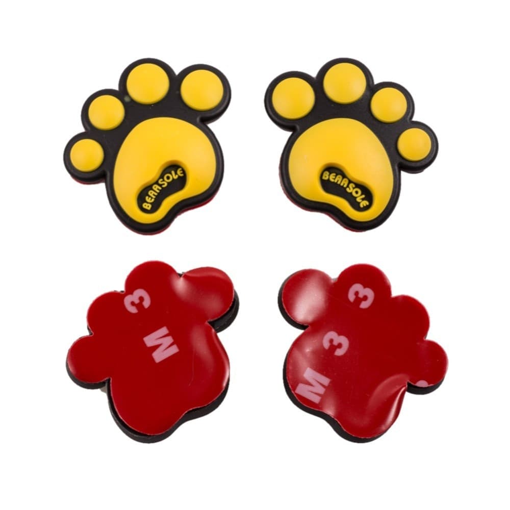 ADESIVO 3D DECORAZIONE DECALCOMANIE PER AUTO STICKER 4 PZ ZAMPE CANE CUCCIOLO - 5