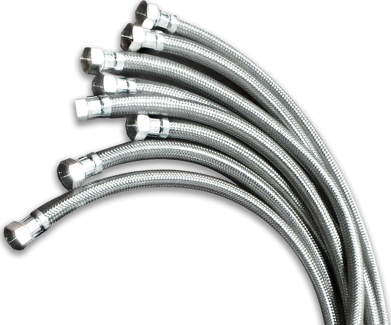 COPPIA TUBO TUBI FLESSIBILE DOCCIA RUBINETTI LAVANDINI CUCINA DA 40 CM PER BAGNO
