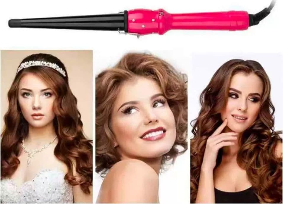 FERRO CONICO PIASTRA ARRICCIACAPELLI PROFESSIONALE PER CAPELLI RICCI ARRICCIA - 6