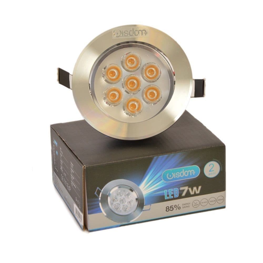 FARETTO A LED ORIENTABILE DA INCASSO WISDOM 7W CALDO E FREDDO PER CONTROSOFFITTA - 2