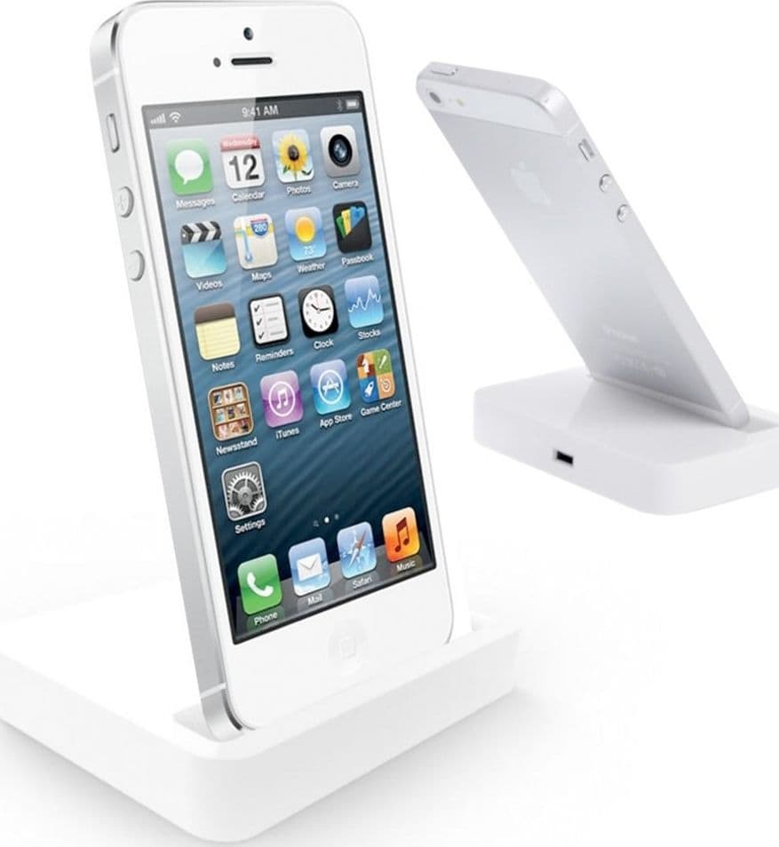 DOCKING STATION PER IPHONE 5 BASETTA PORTA DOCK BASE USB SUPPORTO CARICABATTE - 2