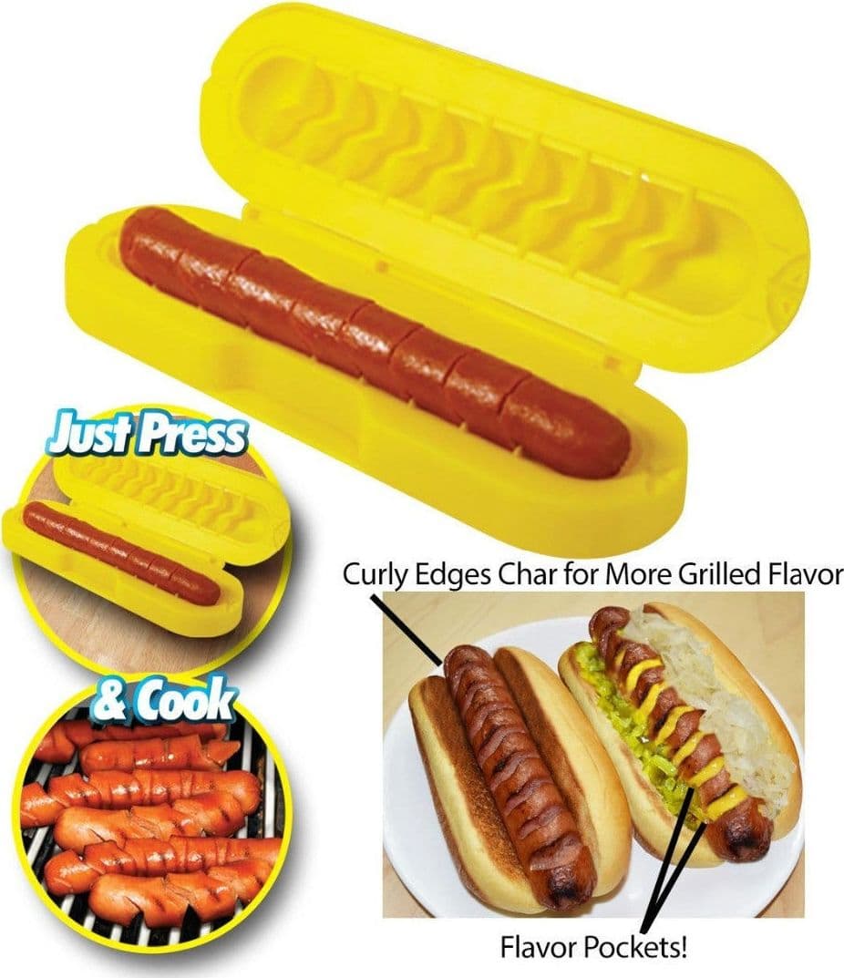 AFFETTATRICE WRUSTEL A SPIRALE CURL A HOT DOG TAGLIA SALSICCE GRANDE E PICCOLO - 2