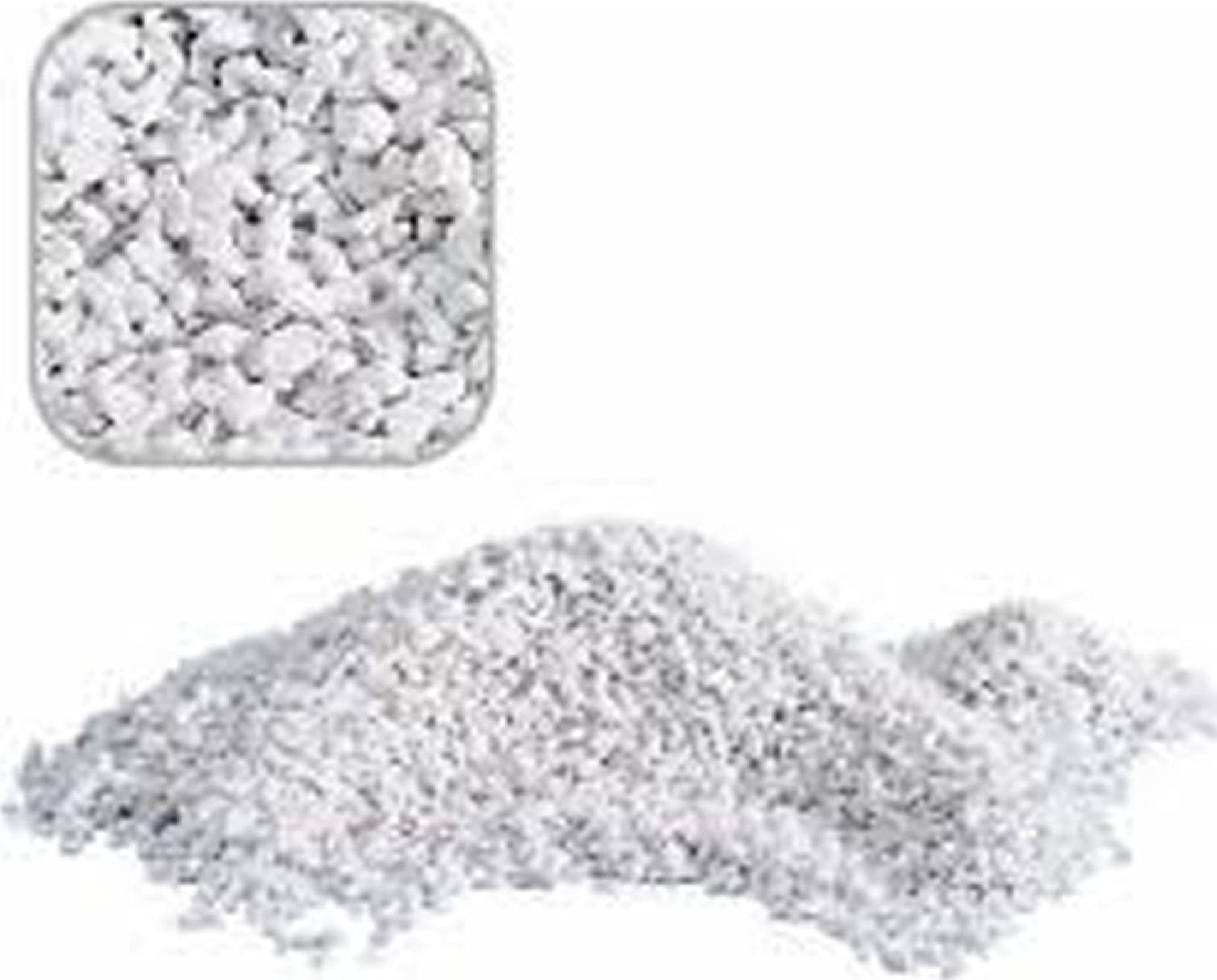 SABBIA GHIAIA QUARZO BIANCO GRANULOMETRIA MEDIA 4MM PER FONDALE ACQUARIO 300GR