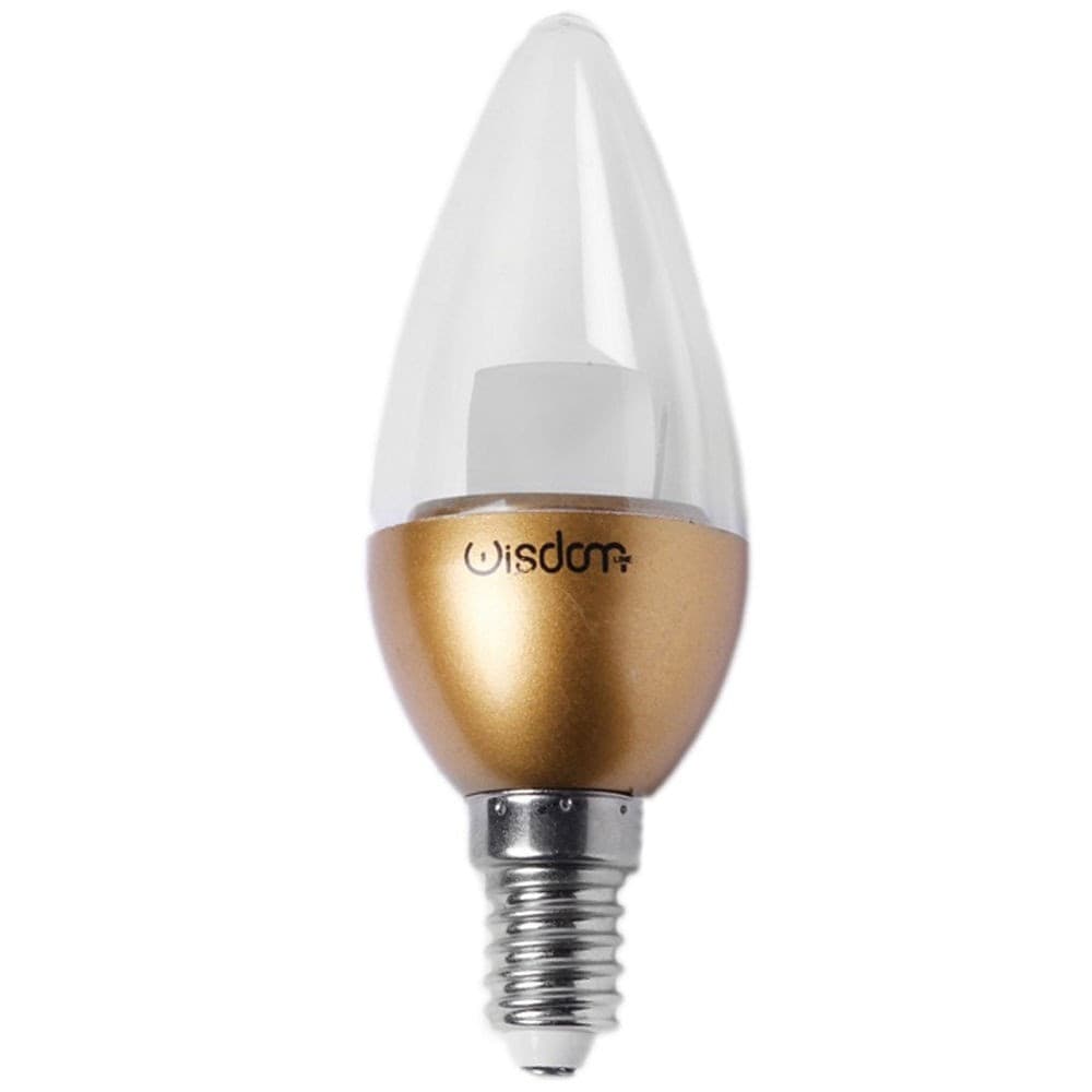 LAMPADINA LED A CANDELA CON ATTACCO PICCOLO E14 DA 4W LUCE FREDDO NATURALE CALDO - 2