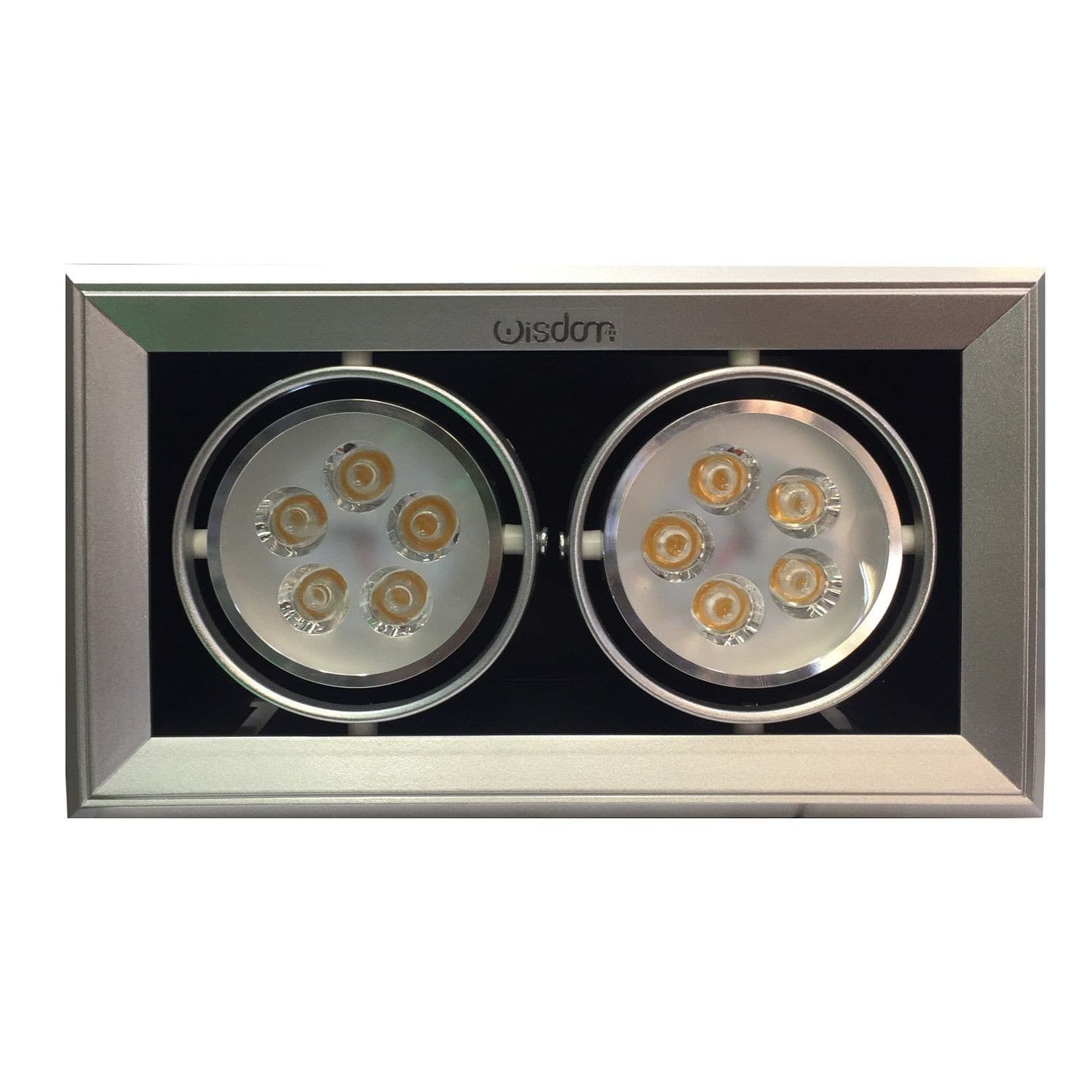 FARETTO LED AD INCASSO WISDOM PER AMBIENTI COMMERCIALI DA 2x5W ORIENTABILI - 3