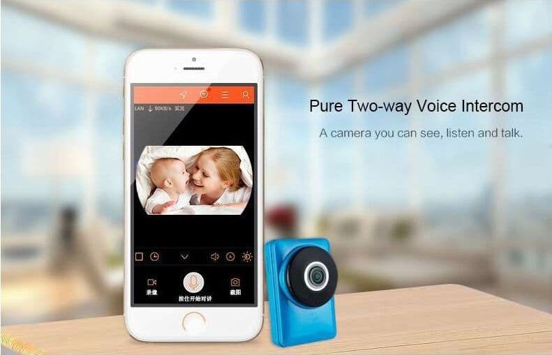 TELECAMERA IP CAM 1 MPX 720P WIRELESS WIFI REGISTRA MICRO SD WIDE EYE 180 GRADI - 11