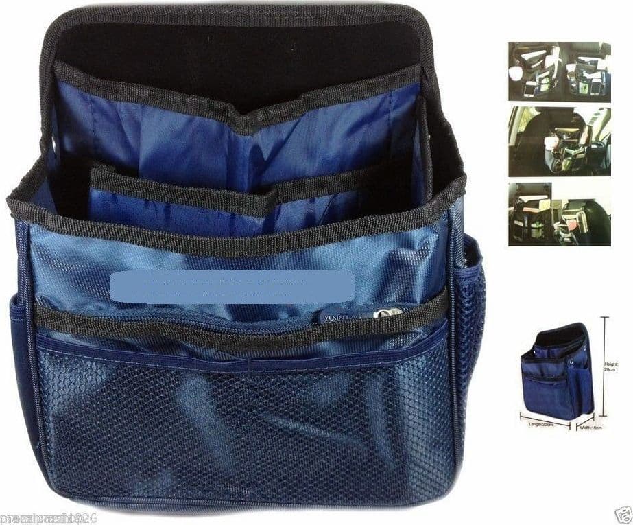 BORSA ORGANIZER PORTAOGGETTI PORTA OGGETTI PER AUTO RETRO SEDILE POGGIATESTA SUV - 4