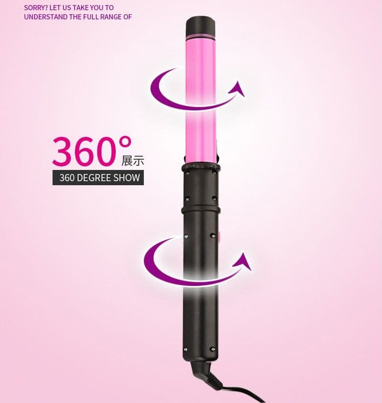 PIASTRA PER CAPELLI ROTANTE IN CERAMICA PROFESSIONALE 35W LISCIO RICCI 2 IN 1 - 3