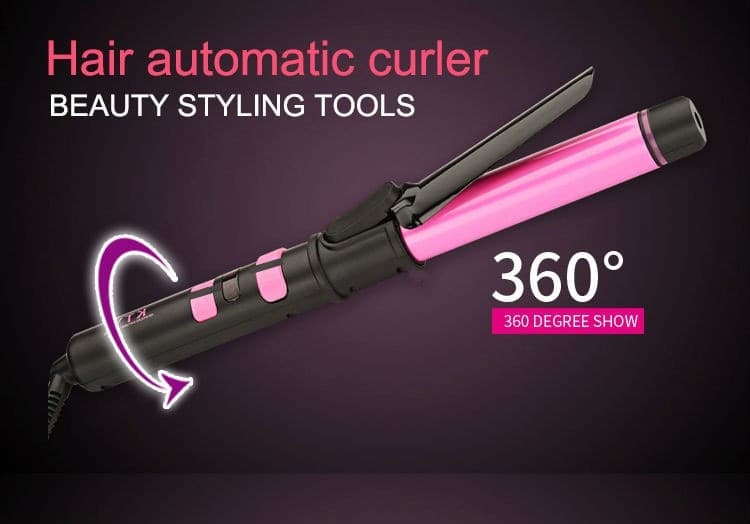 PIASTRA PER CAPELLI ROTANTE IN CERAMICA PROFESSIONALE 35W LISCIO RICCI 2 IN 1 - 9