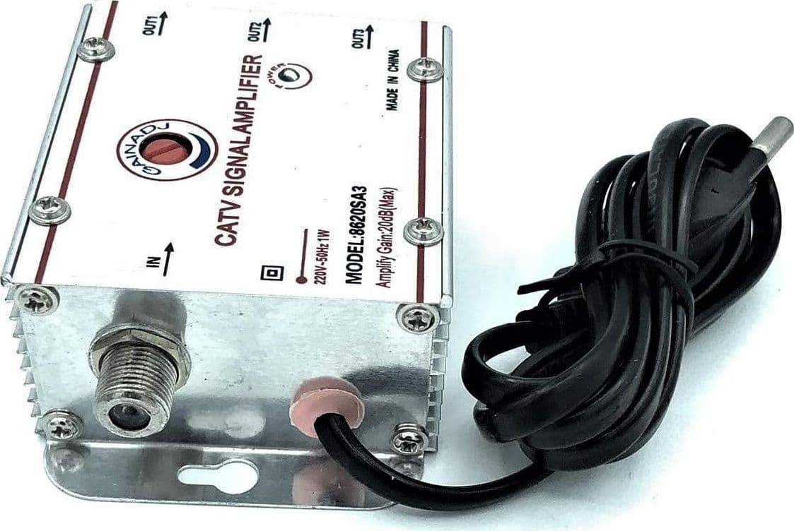AMPLIFICATORE SEGNALE TV SDOPPIATORE ANTENNA 3 USCITE DIGITALE TERRESTRE - 4