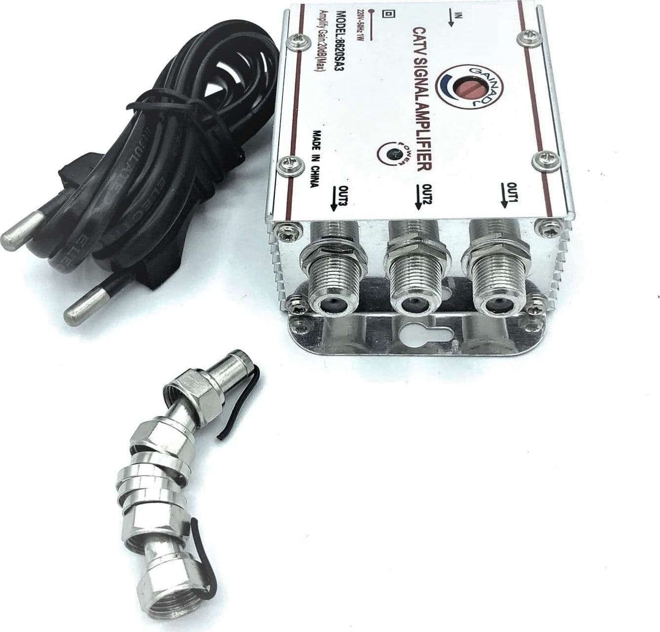 AMPLIFICATORE SEGNALE TV SDOPPIATORE ANTENNA 3 USCITE DIGITALE TERRESTRE - 7