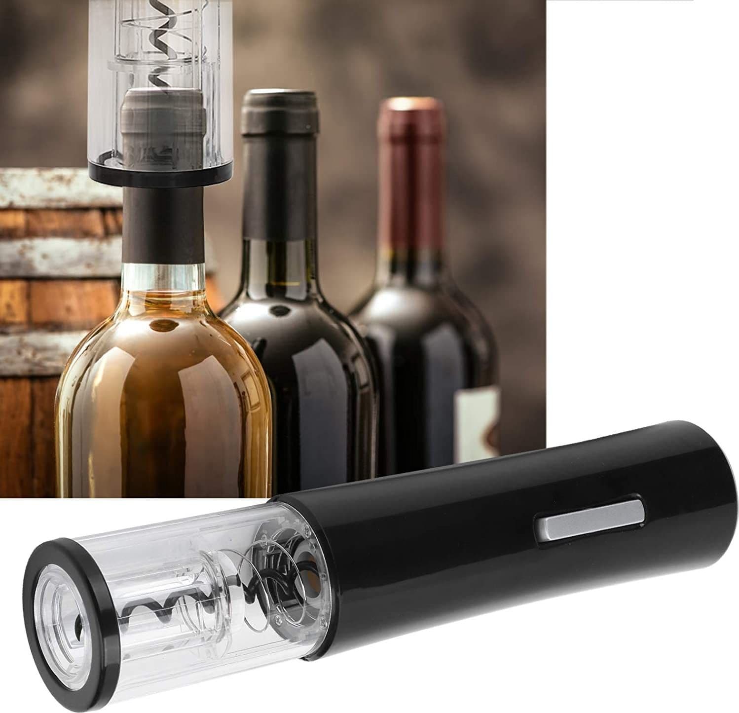 CAVATAPPI APRIBOTTIGLIE APRI BOTTIGLIE ELETTRICO A BATTERIE VINO OPENER CUTTER - 9
