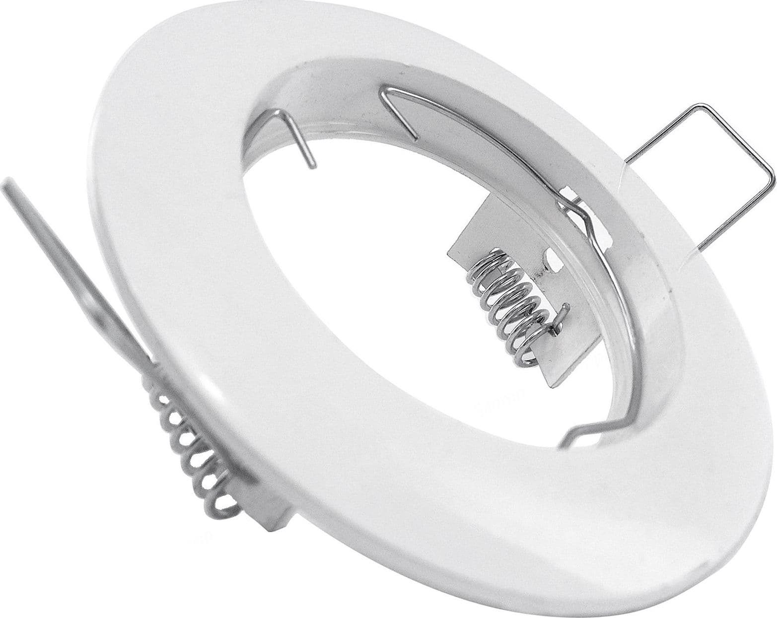 PORTA FARETTO PORTAFARETTO FISSO INCASSO LAMPADINE LAMPADA LED GU10 BIANCO 60MM - 2