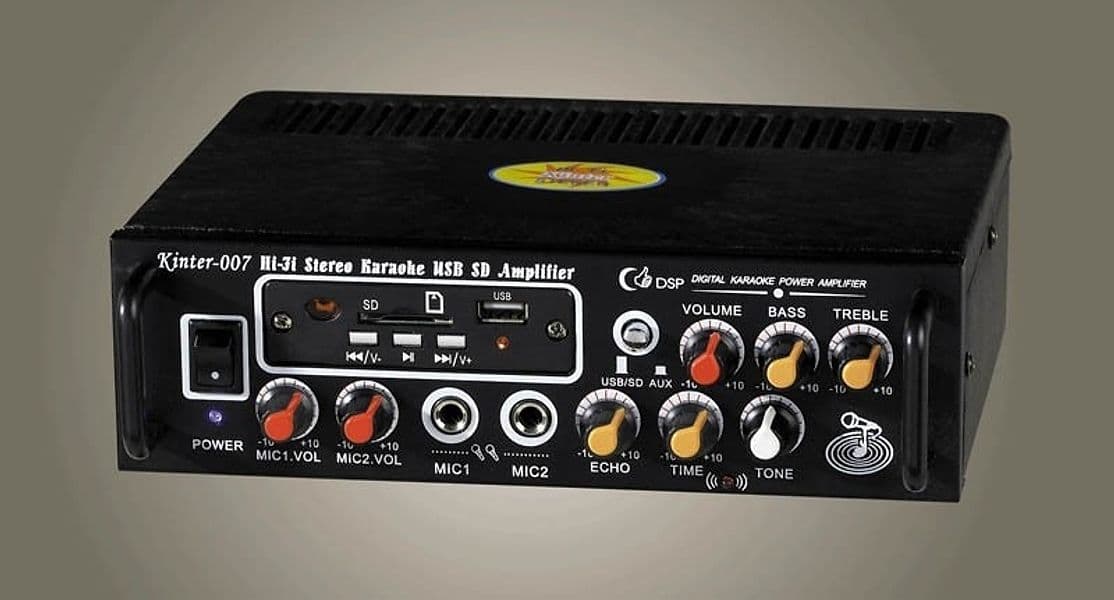 AMPLIFICATORE AUDIO STEREO MP3 USB SD CARD RADIO FM 50W 2 INGRESSI RCA MA-007 - 2