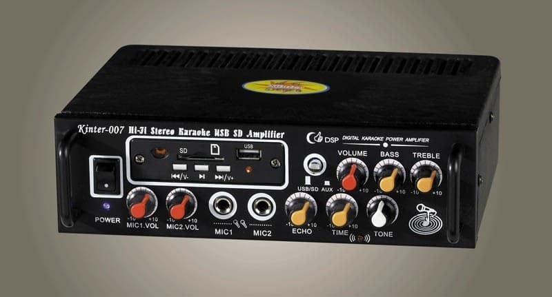 AMPLIFICATORE AUDIO STEREO MP3 USB SD CARD RADIO FM 50W 2 INGRESSI RCA MA-007 - 2